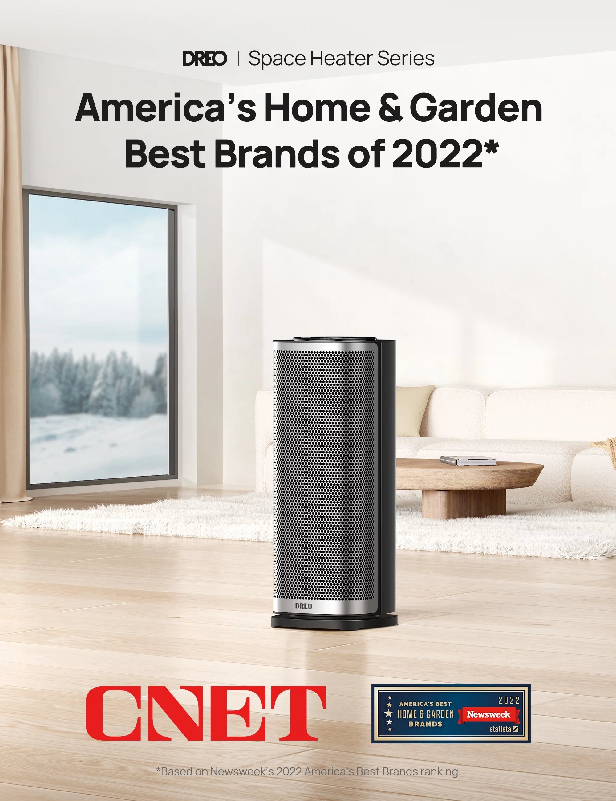 1500W Ceramic Space Heater for Indoor Use, Oscillating with Thermostat and Remote G16449