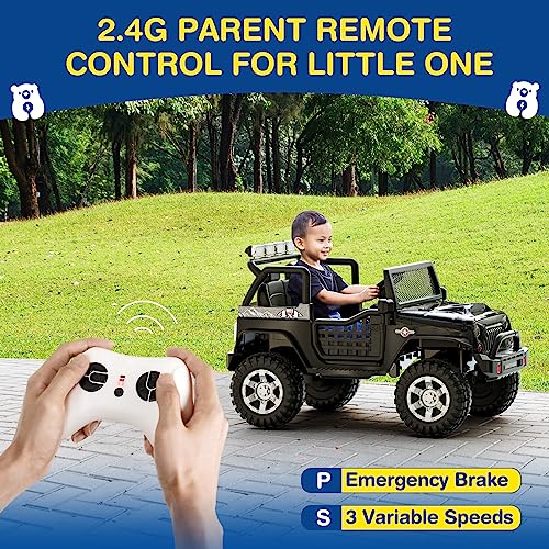 12V Kids Electric Ride On Car with Remote Control, 4-Wheel Suspension, Bluetooth Speaker P8629