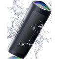 Bluetooth Speaker with HD Sound, Portable Wireless, IPX5 Waterproof, Up to 24H Playtime, TWS Pairing, BT5.3, for Home/Party/Outdoor/Beach, Electronic Gadgets, Birthday Gift (Black)