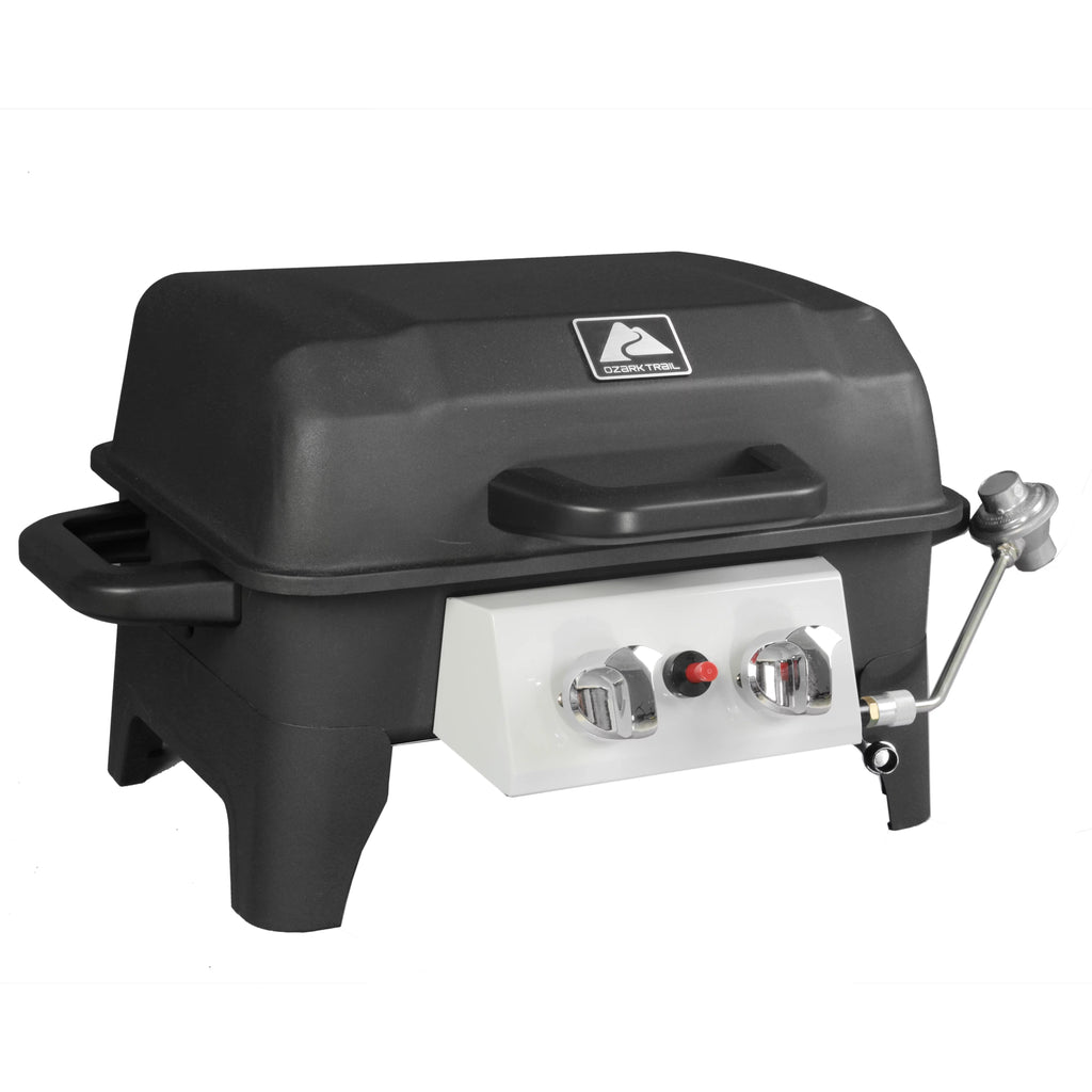 Portable Propane Gas Grill, 2 Burner, Black W799