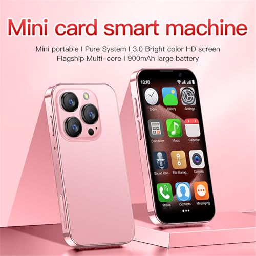 3G Mini Smartphone 3.0 Inch WiFi GPS Quad Core Android 8.1 Palm Phone Slim HD Camera Dual Sim 2GB RAM 16GB Light Blue H59317