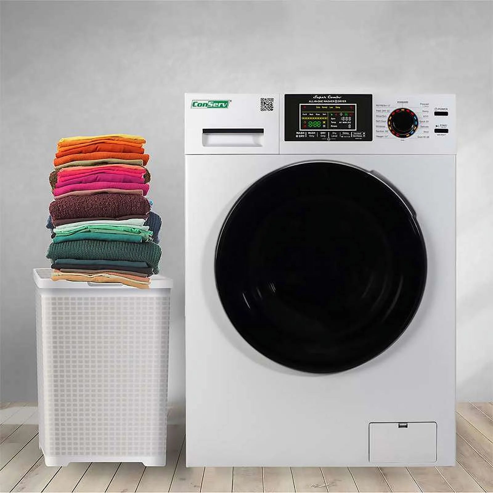 Compact 18 lbs Combo Washer Dryer 1400 RPM White R775822