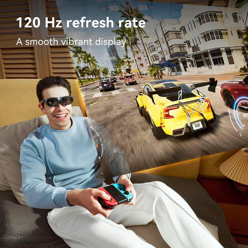 AR Glasses, 1080P Wearable Display for Gaming and Video, Myopia Friendly D968364