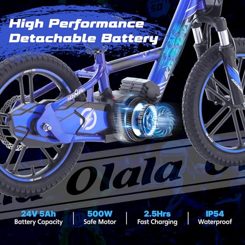 Electric Dirt Bike for Kids Aged 3-6, 170W Motor, 24V Battery, 12IN Tires M30914