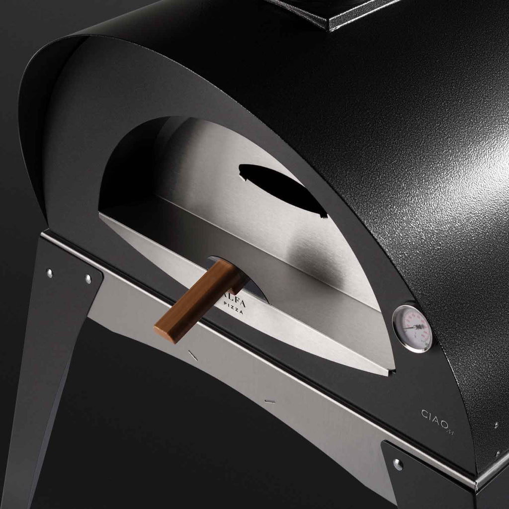 27" Wood Fired Pizza Oven on Base, Silver Gray L972970