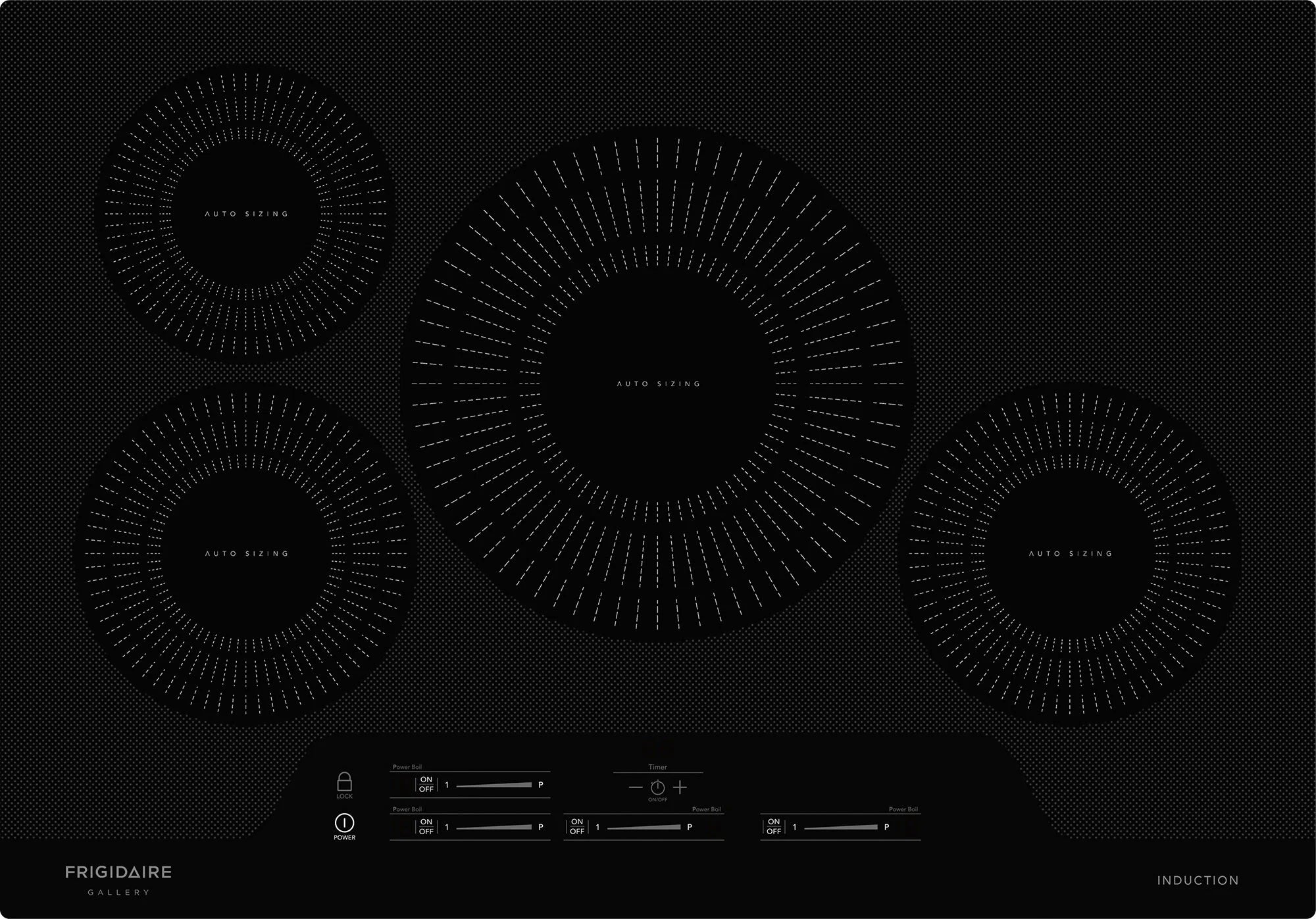 30 Inch Induction Cooktop with 4 Elements, Black E911246