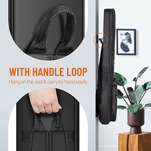 Electric Guitar Gig Bag 6mm Padding Backpack Soft Case Black Z99509