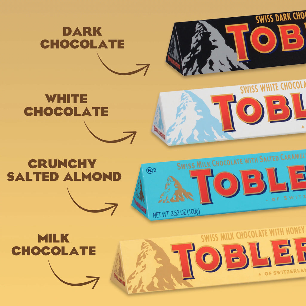 Swiss Chocolate Variety Pack, Milk, Dark & White Chocolate with Salted Caramelized Almond, 12 Bars W61774