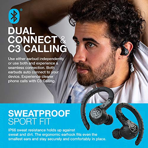 True Wireless Bluetooth Earbuds for Active Workout, Sweatproof, 12+ Hours Playtime M2478