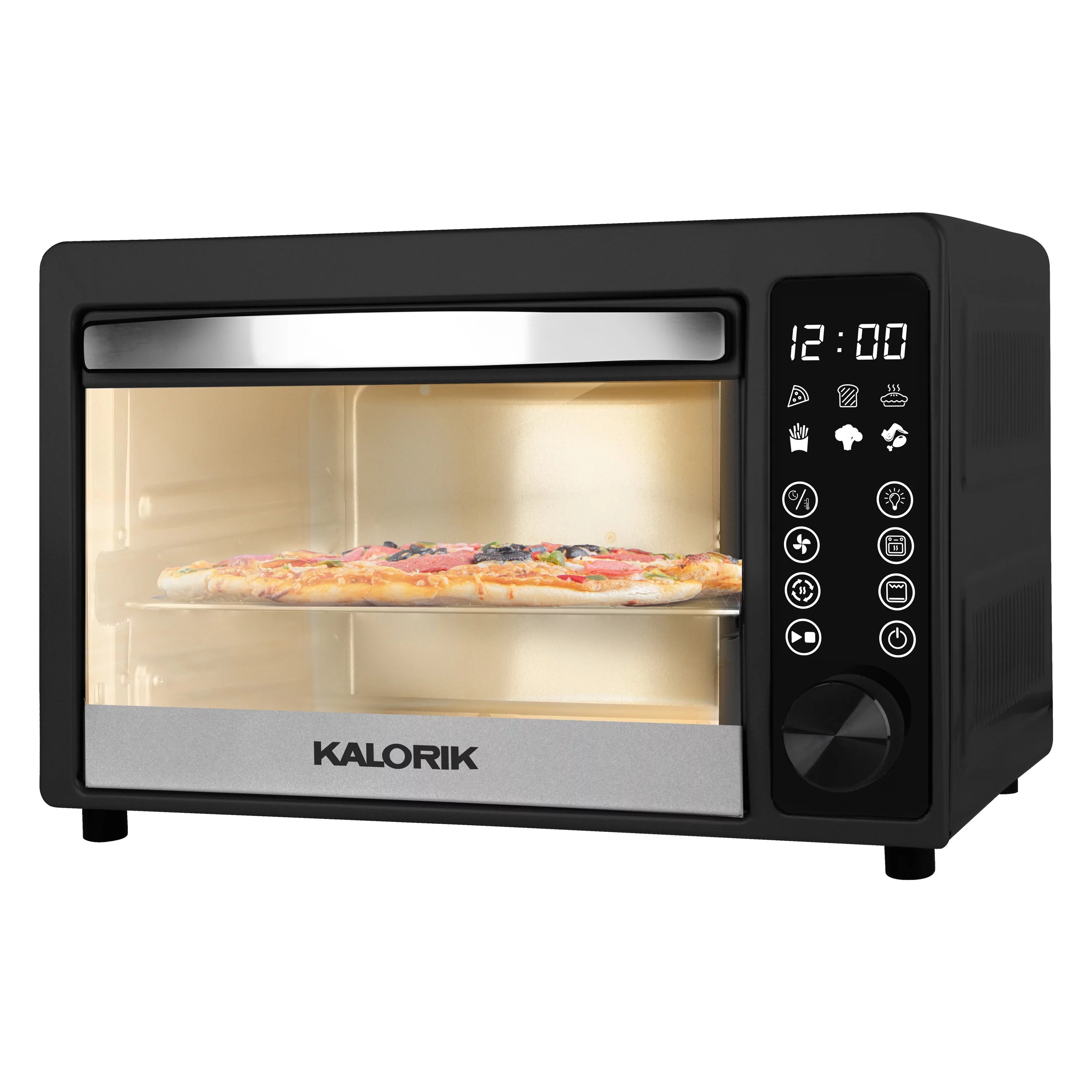 22-Quart Digital Touchscreen Air Fryer Toaster Oven, Black W14494