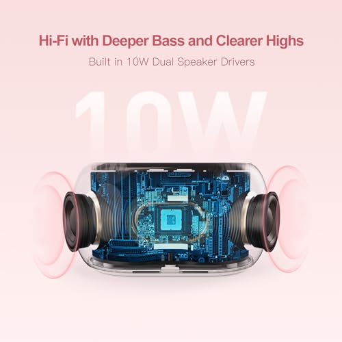 White Noise Sound Machine Alarm Clock with Bluetooth Speaker Q9962
