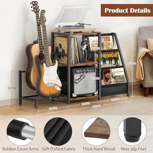 Guitar Stand 4-Tier Rack Holder for Acoustic, Electric, Bass R41022
