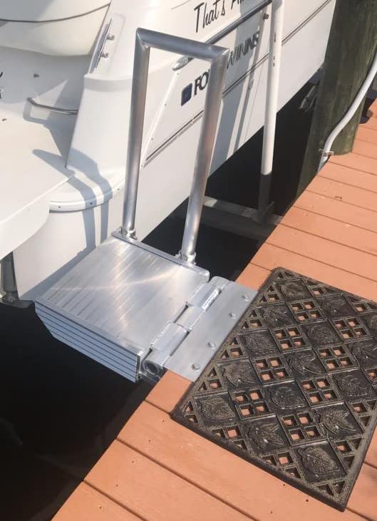 Aluminum Folding Boat Boarding Platform Dock Step J318067