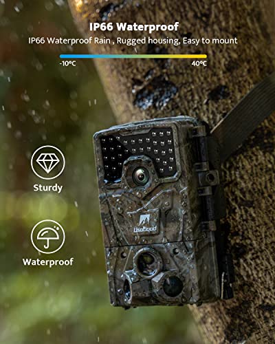 4K 36MP Trail Camera with Night Vision and 32GB Card D374377