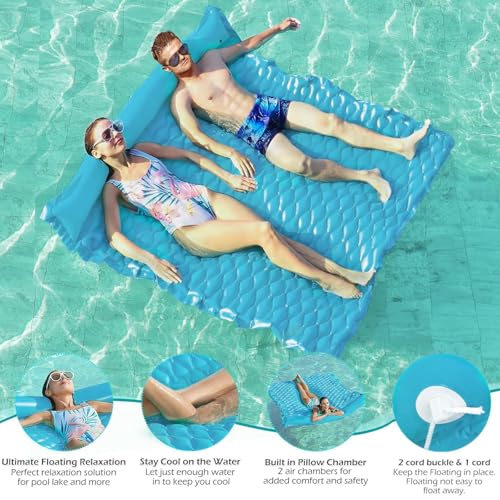 Giant Inflatable Floating Water Mat for Pool Lake Beach H3699