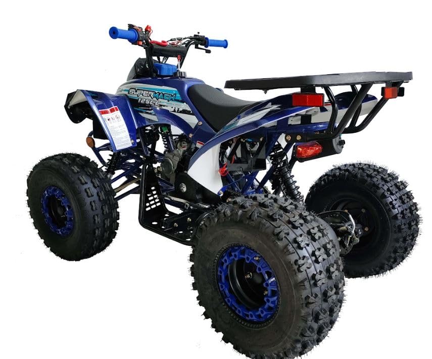 125cc ATV Quad with Reverse, Double Headlights, 19/18 Inch Tires, Green B155511