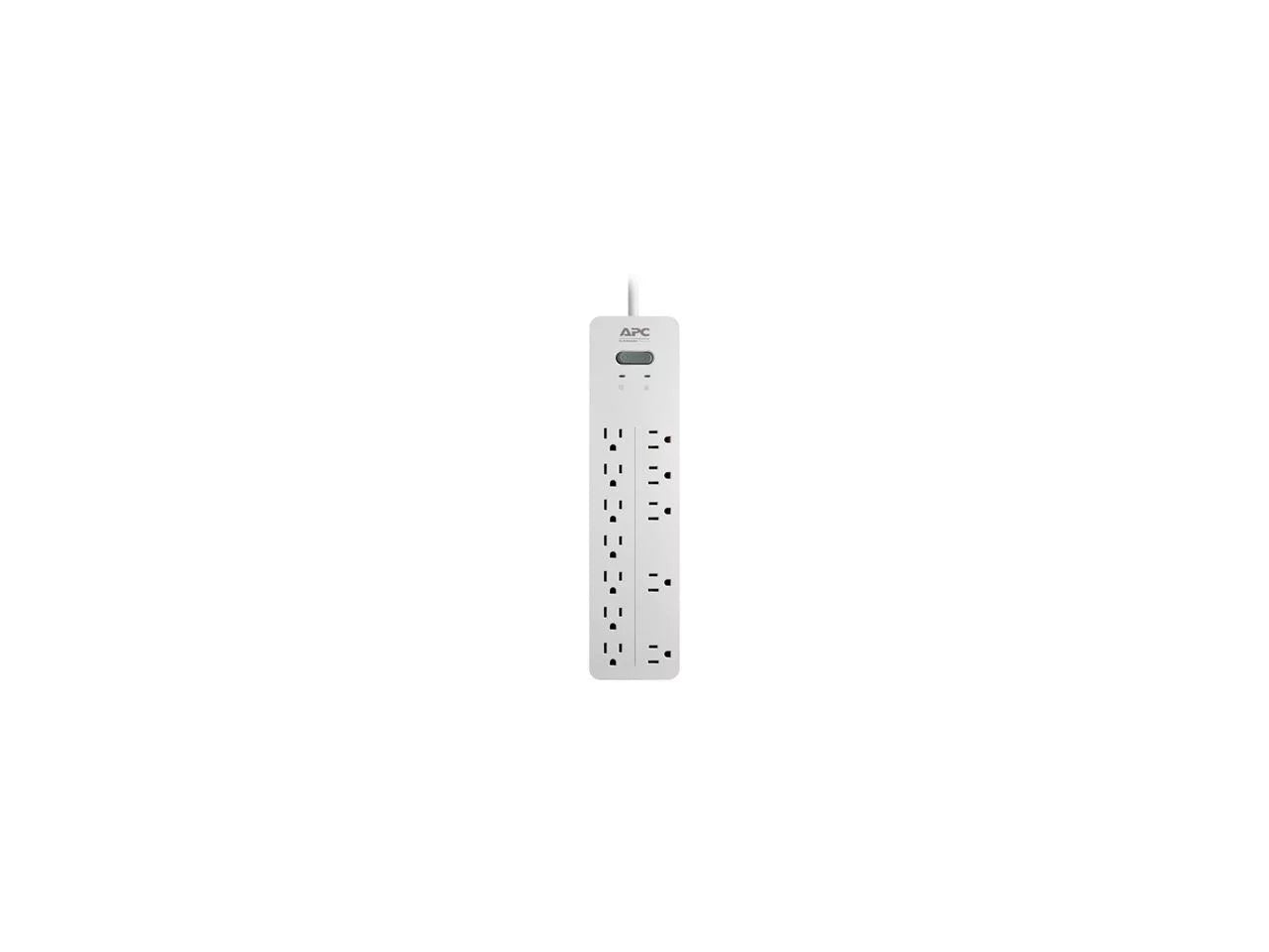 12-Outlet Surge Protector for Home Office, White A915695