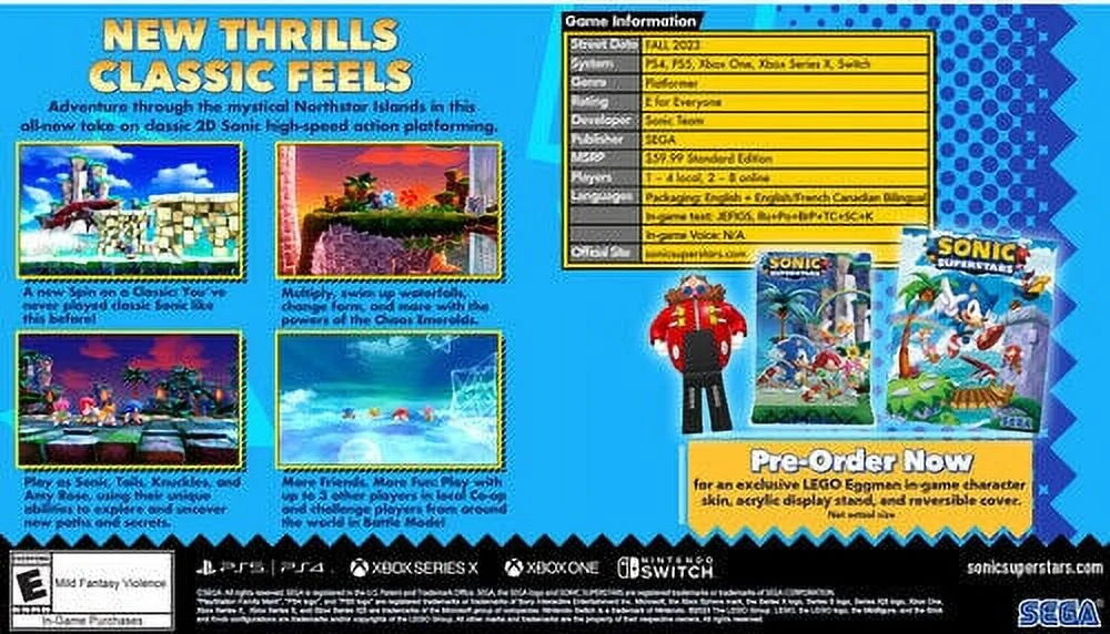 Sonic Superstars for Playstation 5 W646284