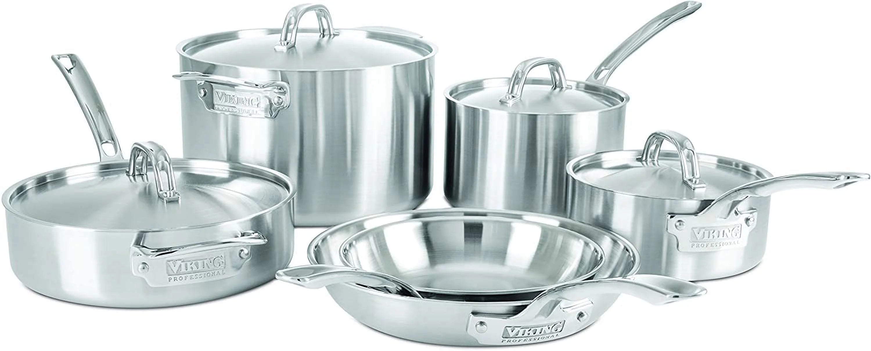 Excellent Viking Professional 5-Ply Stainless Steel Cookware Set  10 Piece