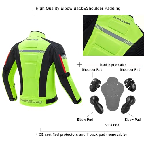 Waterproof Motorcycle Jacket with Armour for Men V4820