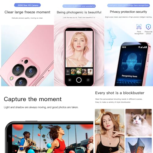 3G Mini Smartphone 3.0 Inch WiFi GPS Quad Core Android 8.1 Palm Phone Slim HD Camera Dual Sim 2GB RAM 16GB Light Blue H59317