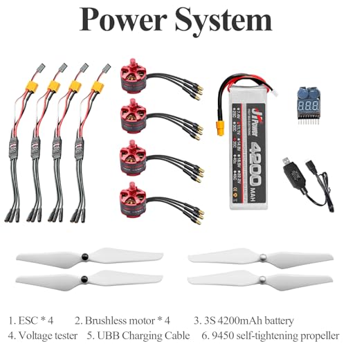 DIY Quadcopter Drone Kit with Frame, Motors, GPS and Battery J3564