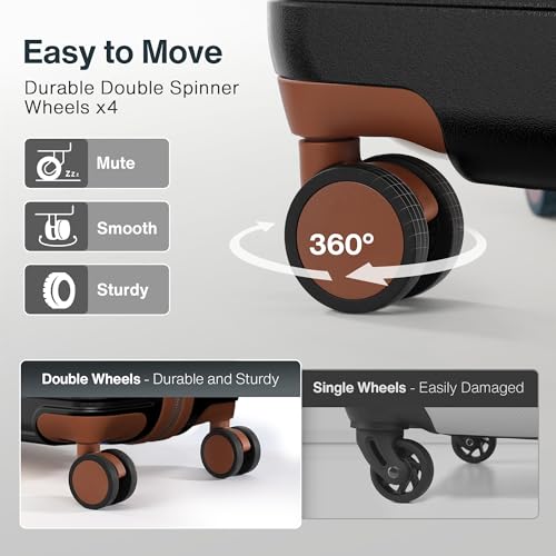 Luggage Set 3 Piece Hardside Expandable Lightweight with TSA Lock Spinner Wheels H69941