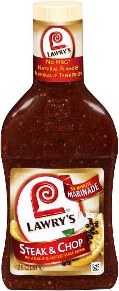 Lawry's Steak & Chop Marinade, 12 Fl Oz (Pack of 2)