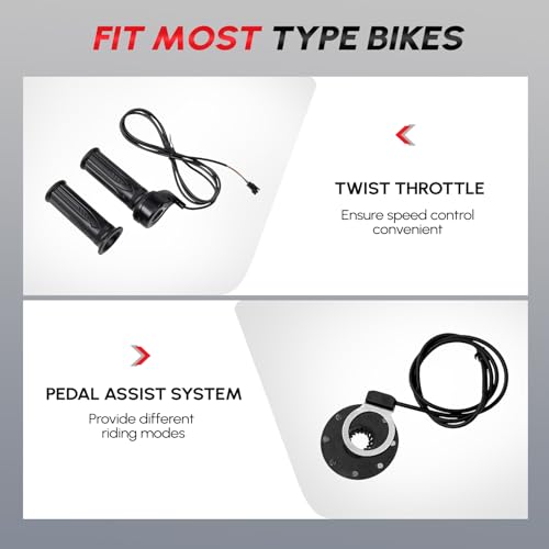 Electric Bike Conversion Kit 48V 1000W 26 Inch Fat Front Wheel Hub Motor J755