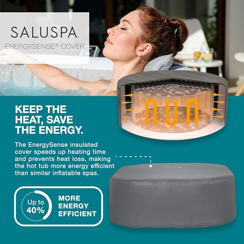 Inflatable Hot Tub Spa with LED Lights and App Control V9433