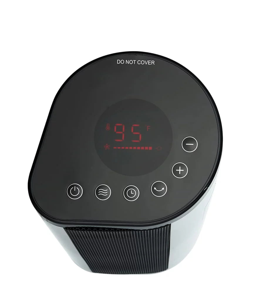 22" 1500W Ceramic Tower Space Heater with Remote, White U819