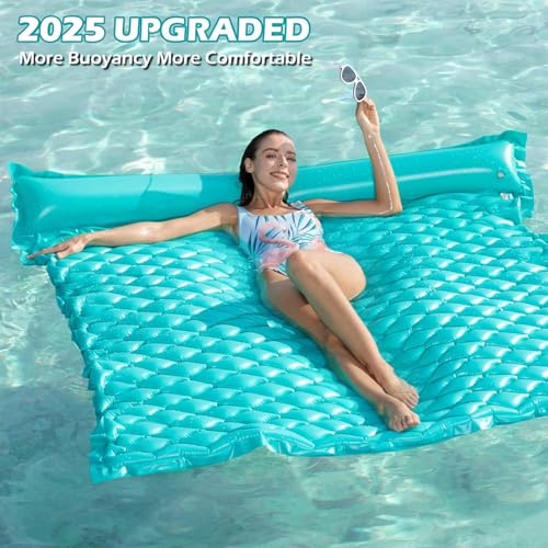 Giant Inflatable Floating Water Mat for Pool Lake Beach H3699