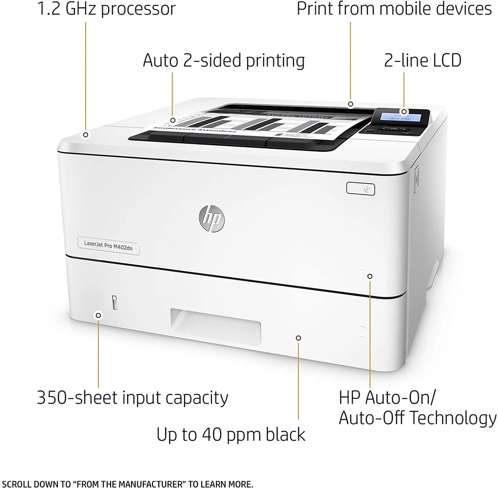 Laser Printer with Ethernet and Double-Sided Printing G148
