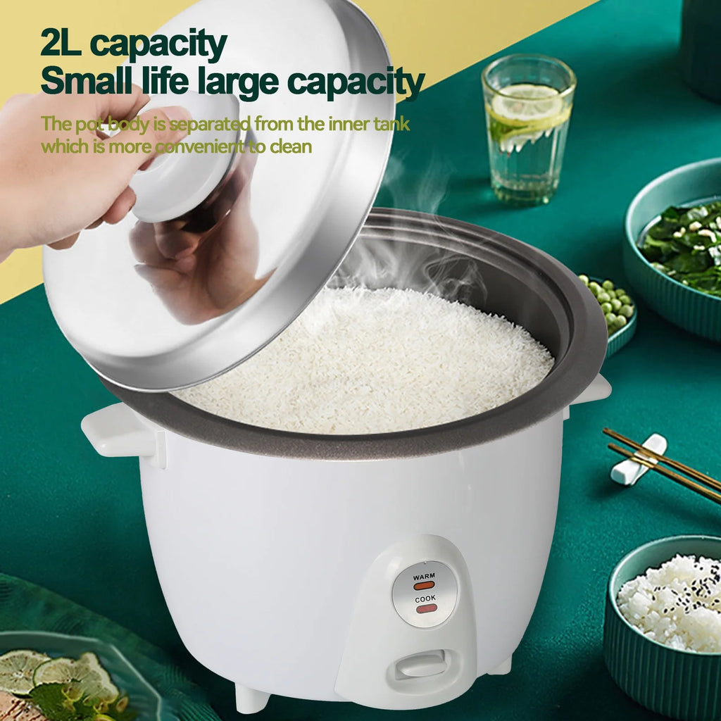 Portable Rice Cooker for Travel, 2L Electric Multifunctional Cooking Machine H406