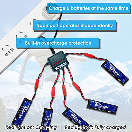 3.7V 600mAh Lipo Battery with JST Plug for RC Drone Quadcopter K111