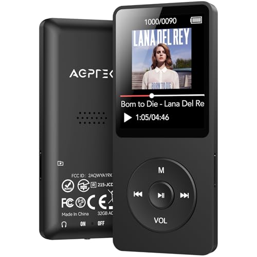 MP3 Player with Bluetooth 5.3, 1.8 Inch Screen, FM Radio, Voice Recorder I138