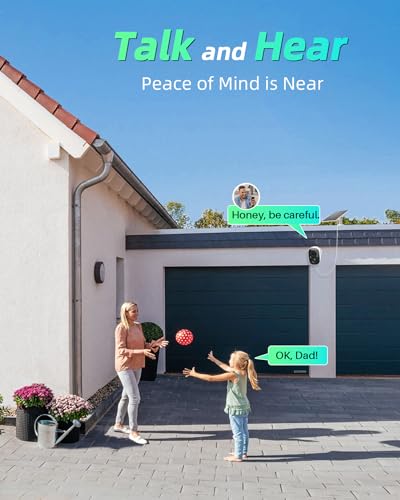 Wireless Outdoor Security Cameras with AI Motion Detection and 2K Color Night Vision F45074