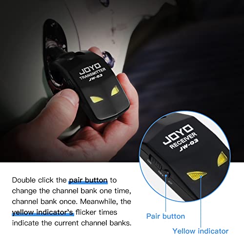 Wireless Guitar System 5.8GHz Transmitter Receiver with Charging Box F42239