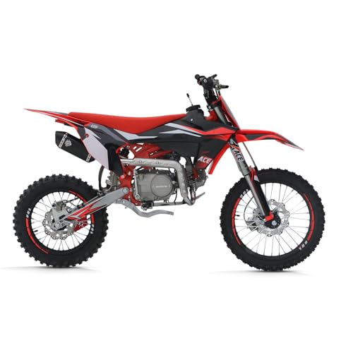 125CC Dirt Bike, 4-Speed Manual Clutch, 17"/14" Tires A8149