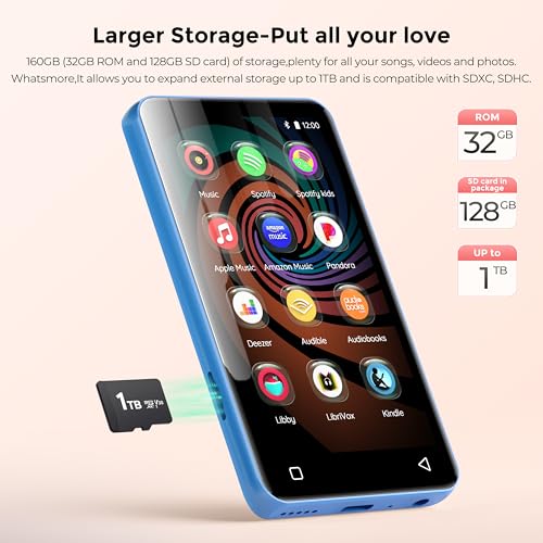 160GB Bluetooth WiFi MP3 Player with 4" Touch Screen W455759