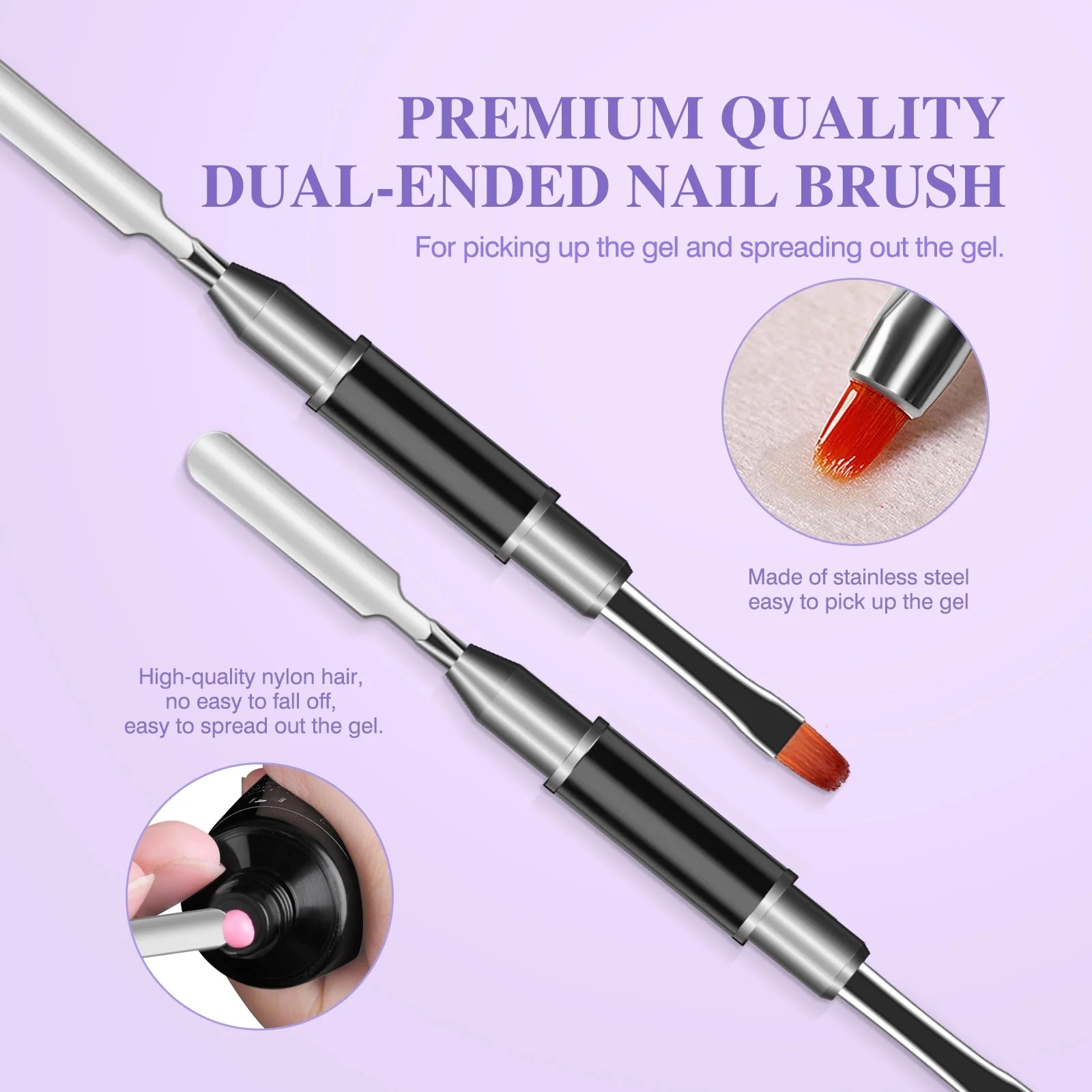 Poly Extension Gel Nail Kit with Nail Lamp, Base and Top Coat L85287