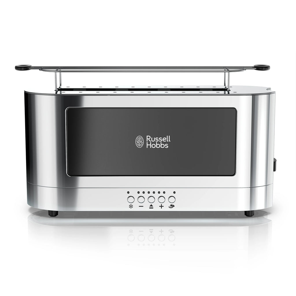 2-Slice Glass Accent Toaster, Black & Silver H6234