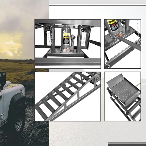 Hydraulic Car Ramps 5 Ton Low Profile Vehicle Lift C11276