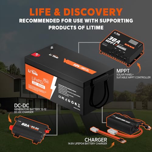 12V 100Ah LiFePO4 Battery Group 31 with Built-in 100A BMS N133