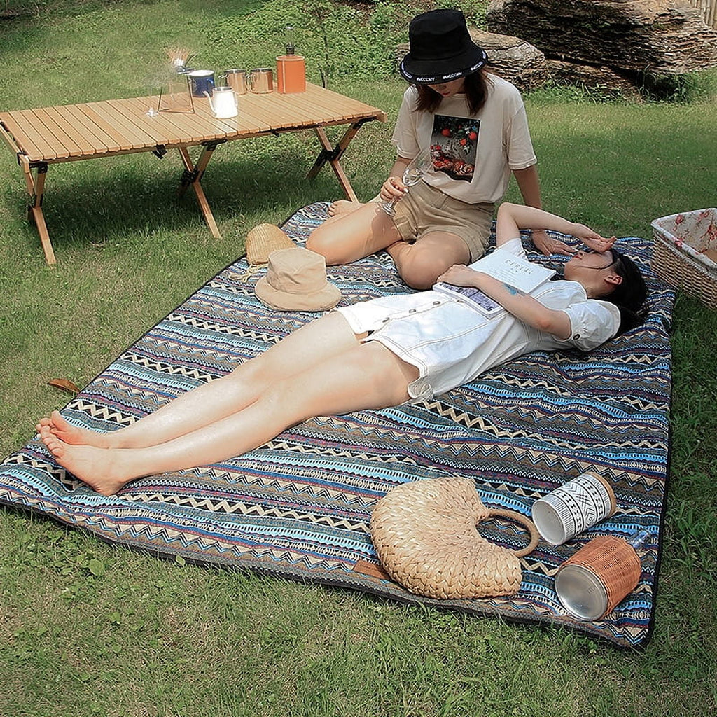 Sandproof Waterproof Extra Large Picnic Beach Blanket Q697138