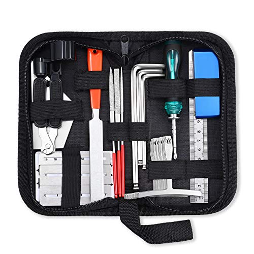 Guitar Repair Tools Kit with Carry Bag for Acoustic Electric Ukulele Bass K250754