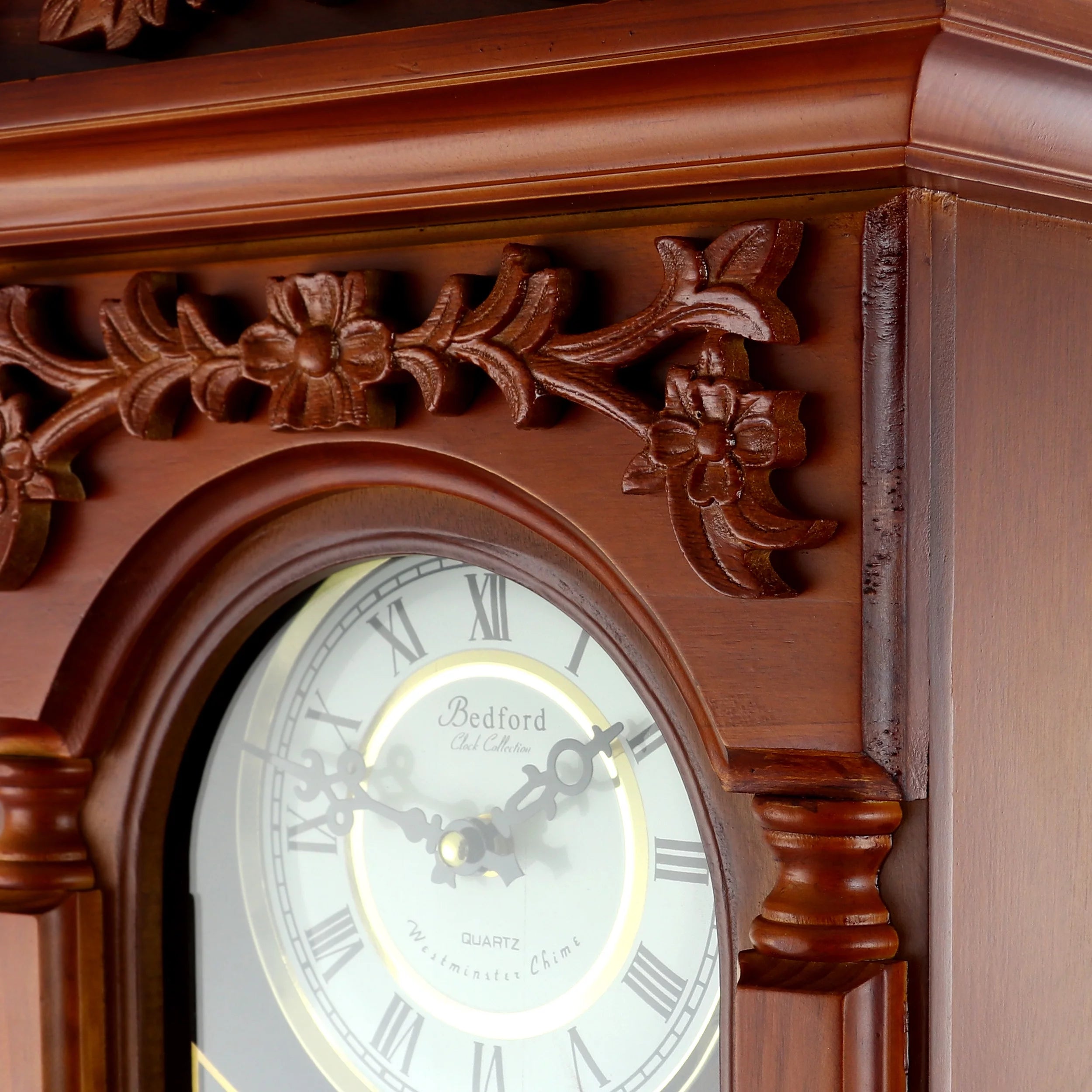 Antique Chiming Wall Clock with Roman Numerals S743875