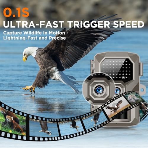 4K 48MP Trail Camera with Night Vision and Motion Activation C60730