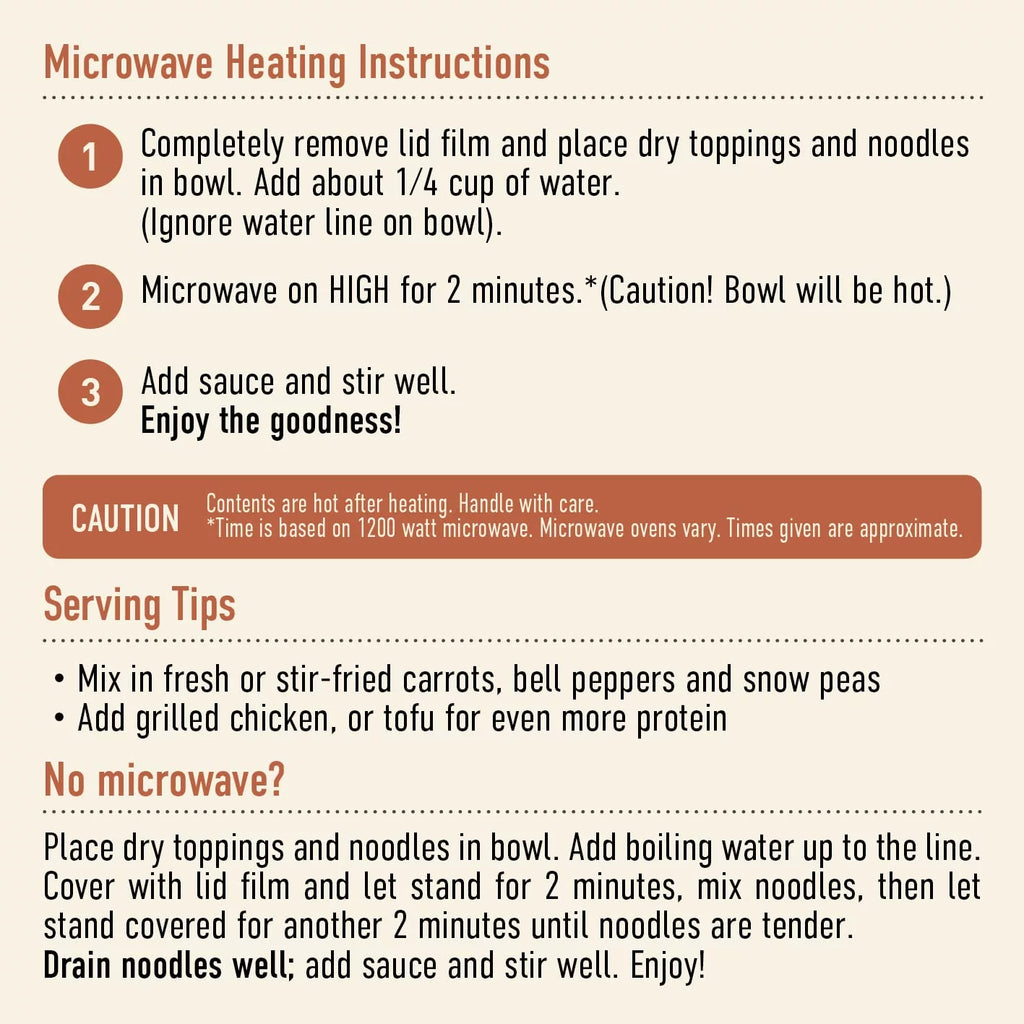 Peanut Sesame Noodle Bowl, Vegan, 8.7 oz (Pack of 6) E39751