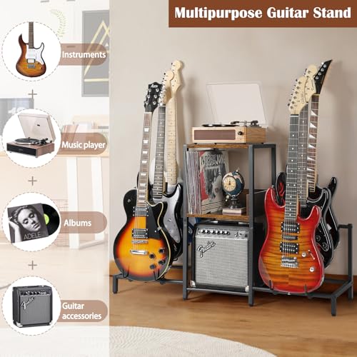 Guitar Stand 4-Tier Rack Holder for Acoustic, Electric, Bass R41022